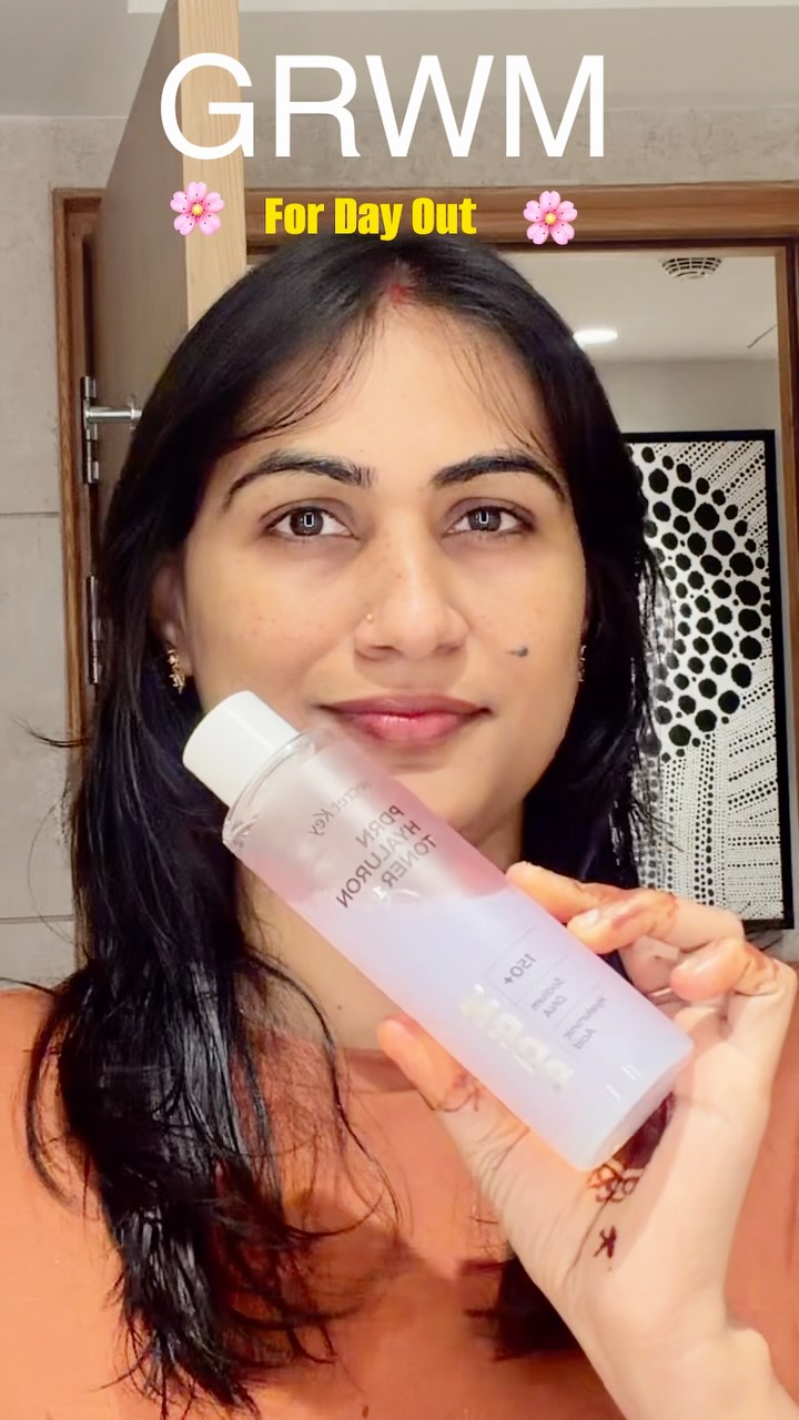 Creator sharing a skincare product